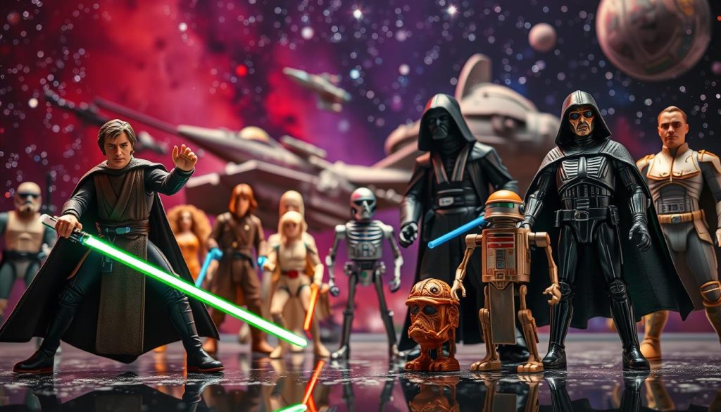 iconic Star Wars figures